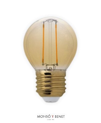 BOMBILLA LED ESFERICA ORO 02EON2 2200K E27