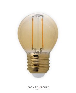 BOMBILLA LED ESFERICA ORO 02EON2 2200K E27