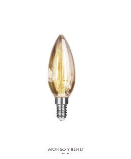 BOMBILLA LED VELA ULTRACÁLIDA 04VDAM E14 2200K