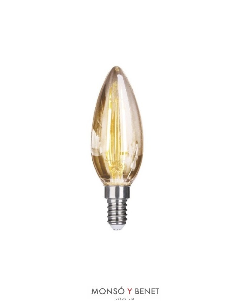BOMBILLA LED VELA ULTRACÁLIDA 04VDAM E14 2200K