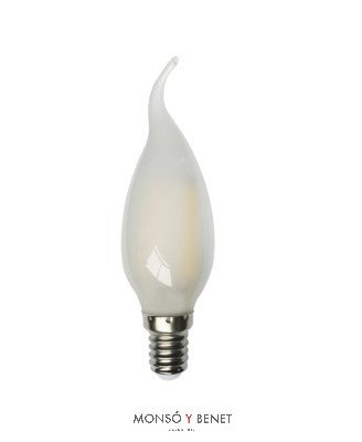 BOMBILLA LED VELA PUNTA MATE 04VPM2 E14 2800K