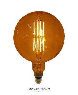 BOMBILLA LAMPARA DE PARED VINTAGE GLOBO XL 20CM. 08G2N1 230V.E27 1800K