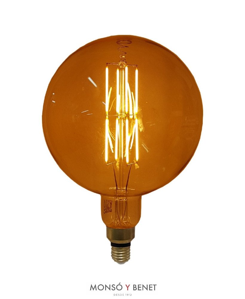 BOMBILLA LAMPARA DE PARED VINTAGE GLOBO XL 20CM. 08G2N1 230V.E27 1800K