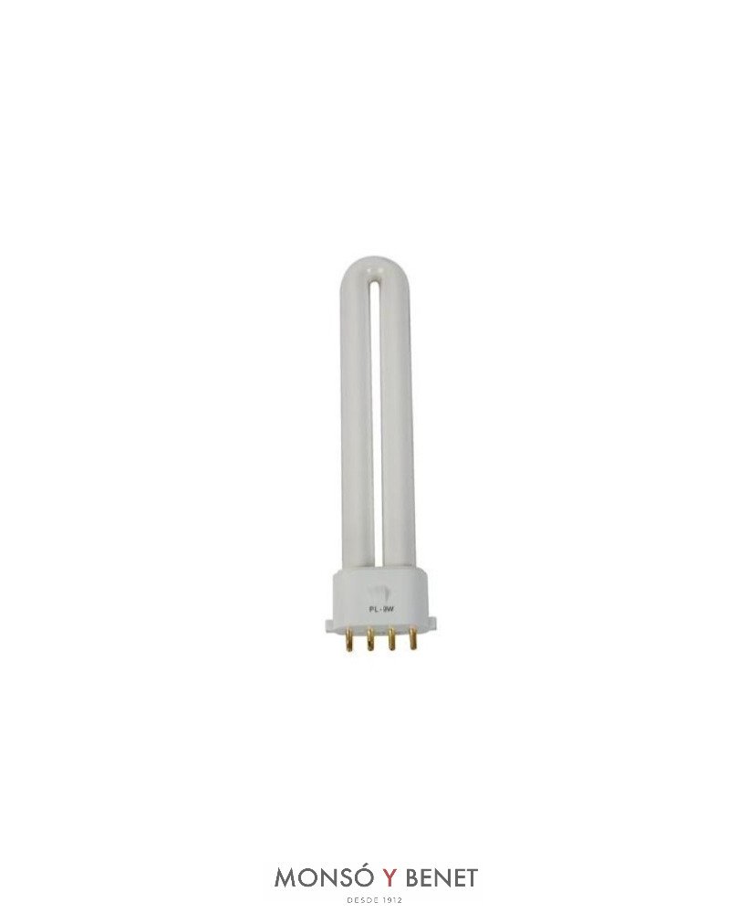BOMBILLA FLUORESCENTE PL 4PIN ACTIN.9W 2G7 BL