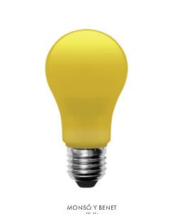 BOMBILLA LED STANDARD REPELENTE DE INSECTOS 09SINA E27 AMARI