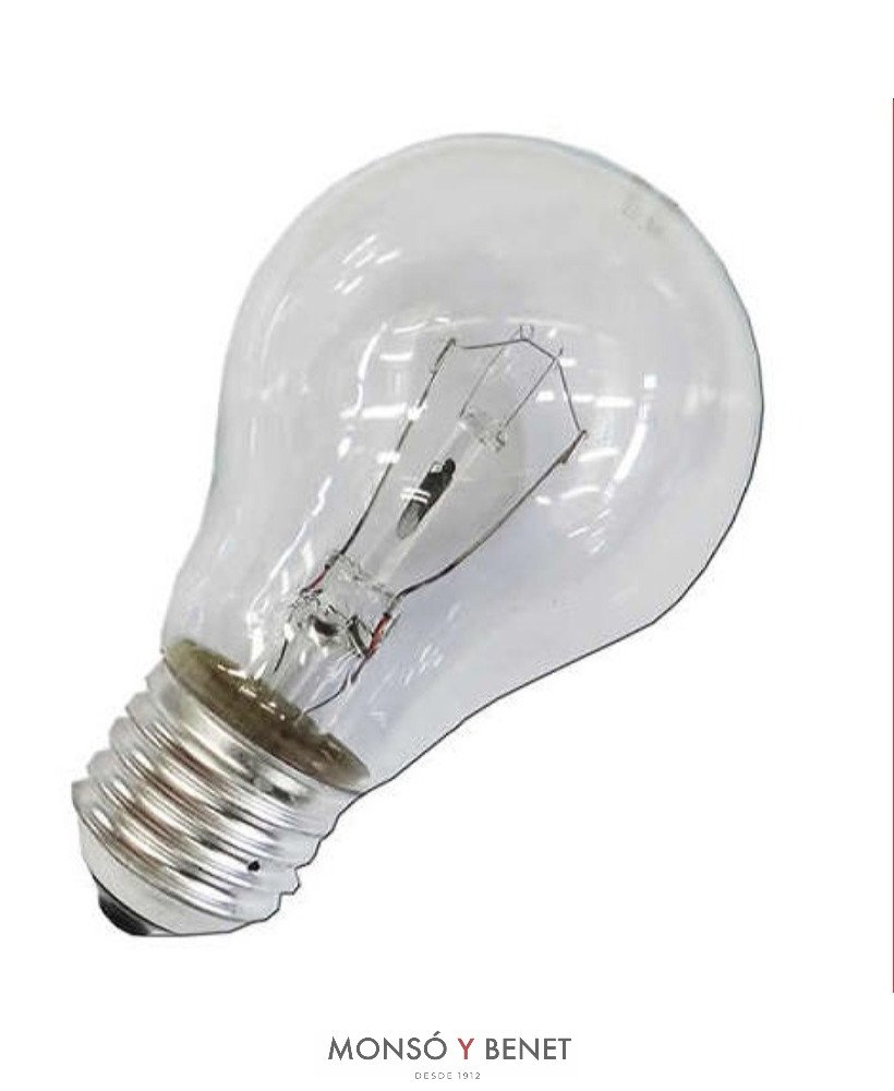 BOMBILLA INCANDESCENTE CLARA 125V 100W E27