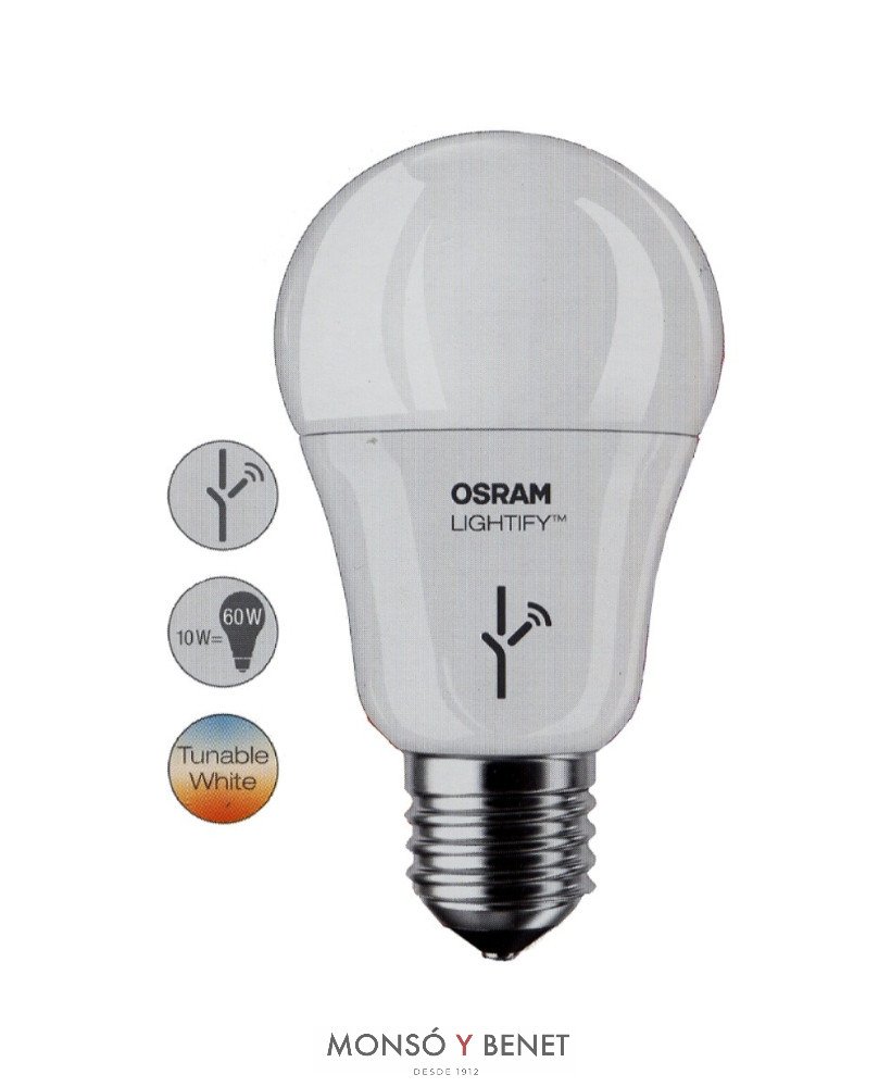 BOMBILLA LED STANDARD LIGHTIFY 10W TW 10SMNT E27