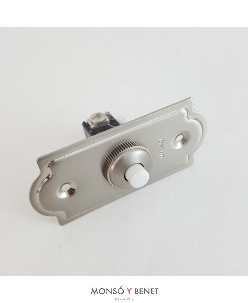 PULSADOR DE TIMBRE EMPOTRABLE NIQUEL 75X35MM