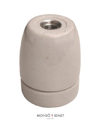 PORTALAMPARAS PORCELANA E27 No. 12545 BLANCO