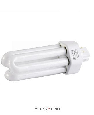 BOMBILLA FLUORESCENTE GE.3TUBOS 18W GX24Q2 2K