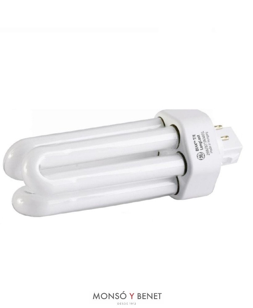 BOMBILLA FLUORESCENTE GE.3TUBOS 18W GX24Q2 3K