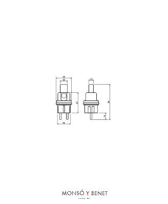 CLAVIJA PARA CABLE PLANO
