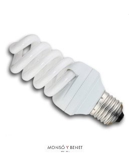 BOMBILLA FLUORESCENTE ESPIRAL 25W E27 4K