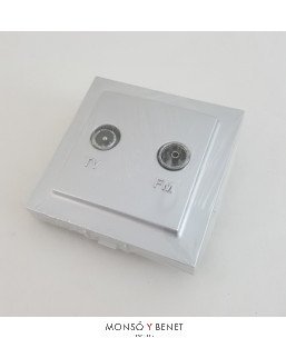 TOMA GRANDE BF25 TV-FM 26711 ALUMINIO
