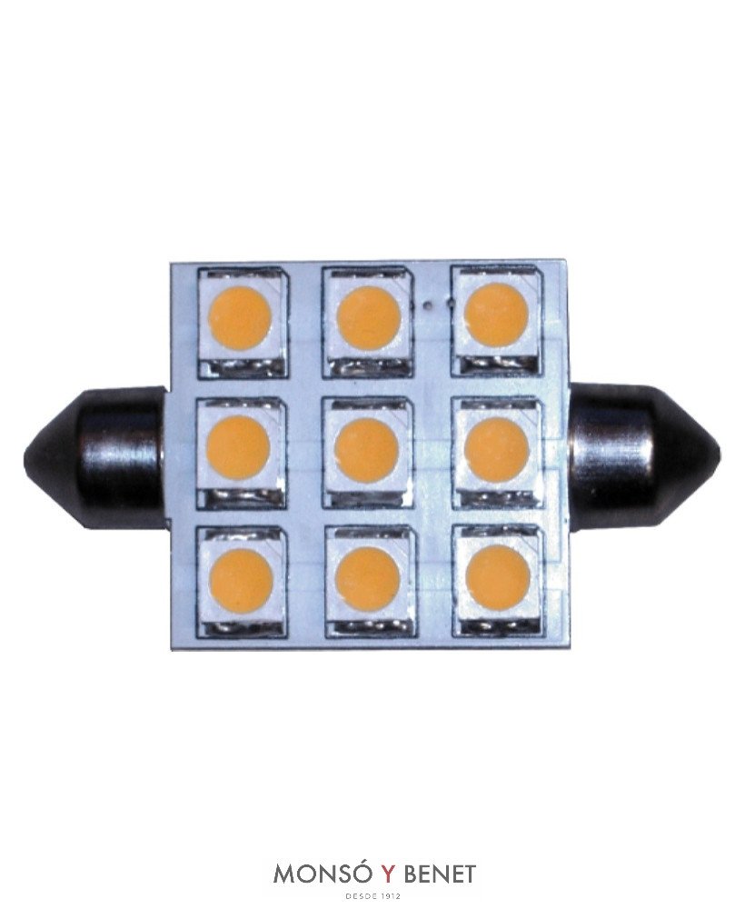 BOMBILLA LED PLAFONIER 8x44mm. 2P8443 12V 2W SV8.5d 3K
