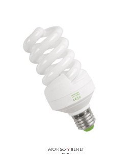BOMBILLA FLUORESCENTE ESPIRAL 30W E27 2K