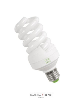 BOMBILLA FLUORESCENTE ESPIRAL 30W E27 4K