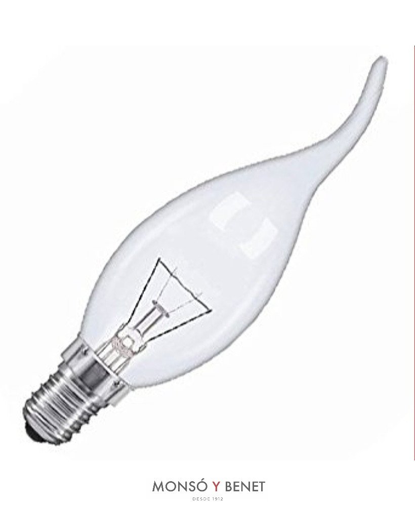 BOMBILLA VELA PUNTA CLARA 40W E14