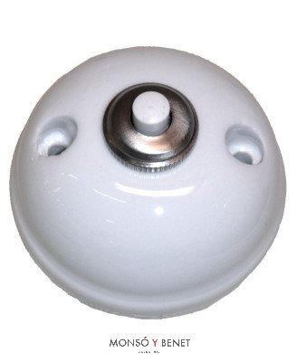 PULSADOR SUPERFICIE PORCELANA FONTINI 411