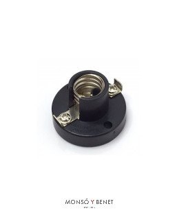 PORTALAMPARAS NEGRO DE BAJO VOLTAJE E14 4701