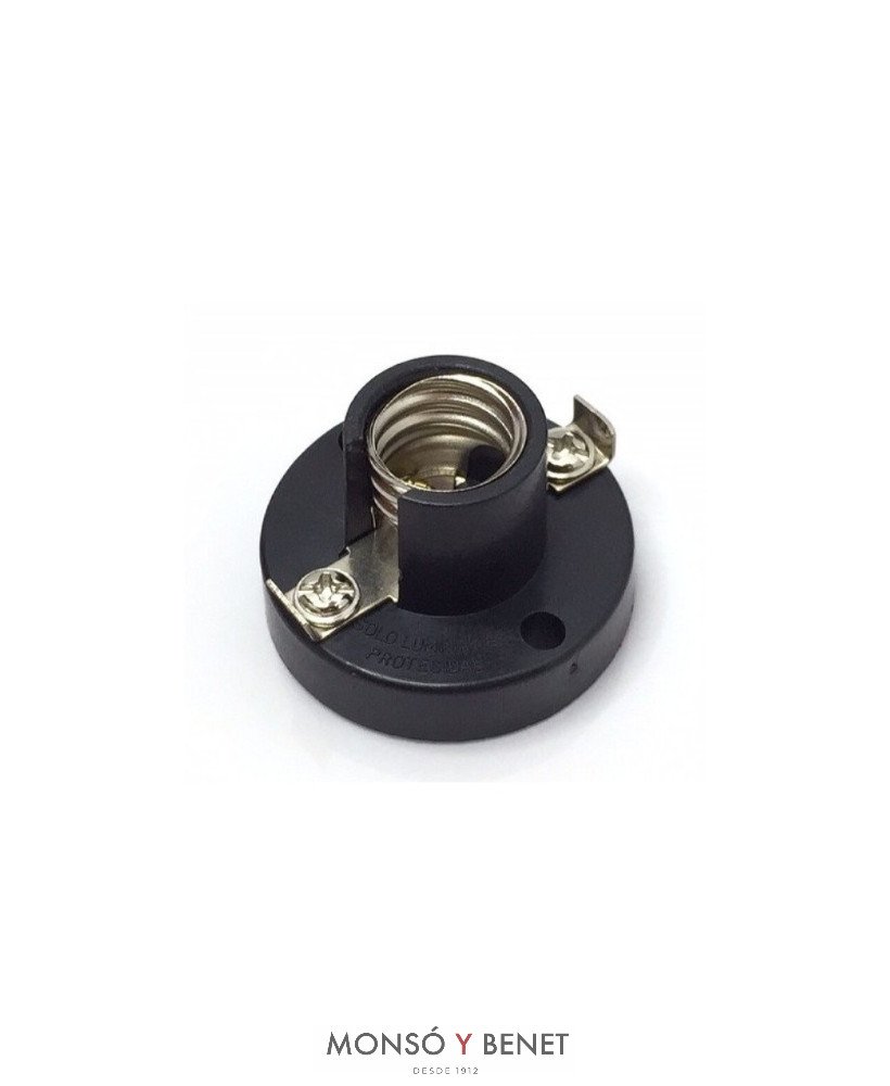 PORTALAMPARAS NEGRO DE BAJO VOLTAJE E14 4701