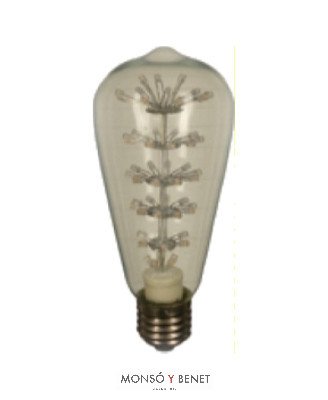 BOMBILLA LED RUSTIK PEARL 47RPN2 E27