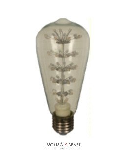 BOMBILLA LED RUSTIK PEARL 47RPN2 E27