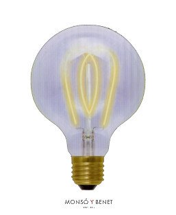 BOMBILLA LED GLOBO 95mm CURVE 4W E27 2200K