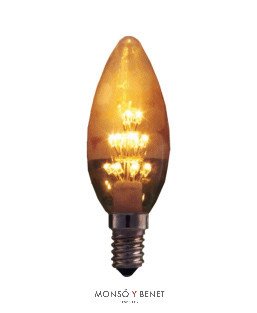 BOMBILLA LED FLAMA PEARL 50FPM2 E14