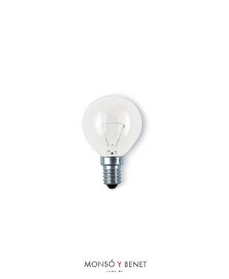BOMBILLA ESFERICA CLARA 230V 60W E14