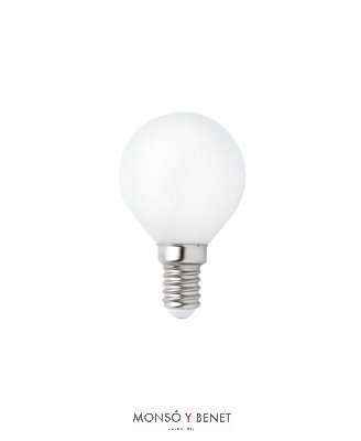 BOMBILLA ESFERICA OPAL 220V 60W E14