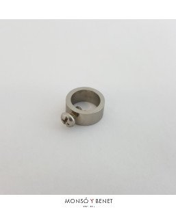 ARO CON TORNILLO No. 6312 NIQUEL MATE