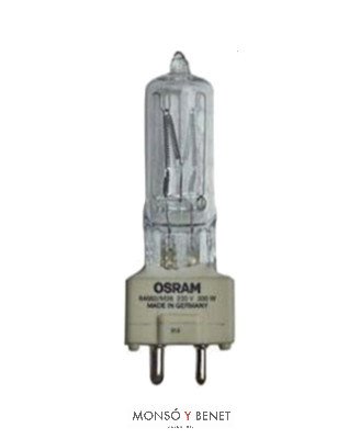 BOMBILLA ANTORCHA 64662 230V 200W GY9.5