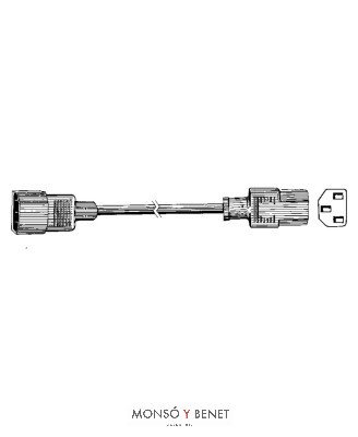 PROLONGADOR CEE22 No. 65/1,5M NEGRO