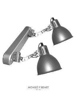 REGLET.2L. No. 7017 BRAZO PLATA MATE