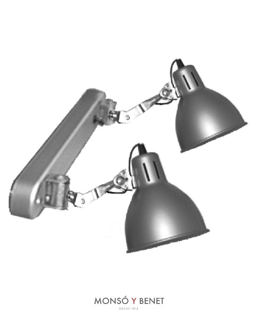 REGLET.2L. No. 7017 BRAZO PLATA MATE
