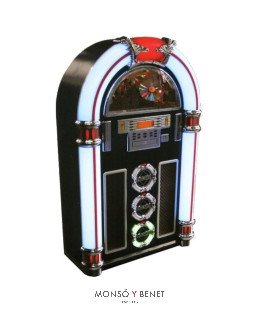 RADIO JUKE BOX RETRO GRANDE RGB 121X76.5X54 CM