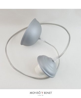 COLGANTE LAMPARA 7207 P PLATA