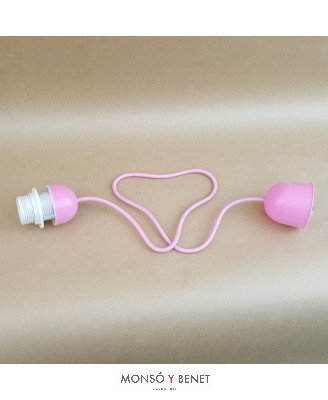 COLGANTE LAMPARA C/ARANDELA 7507-T ROSA