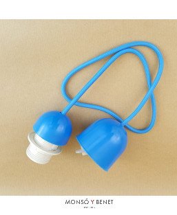 COLGANTE LAMPARA C/ARANDELA 7507-T AZUL