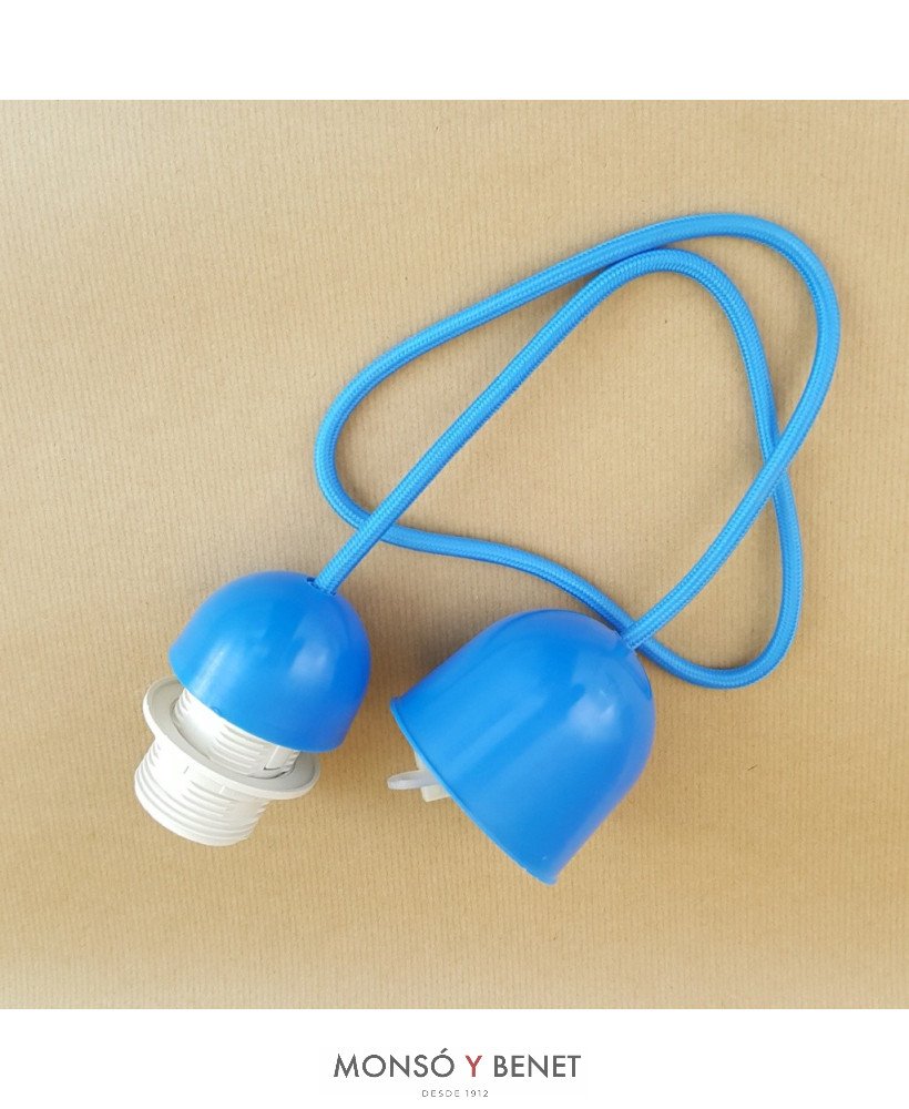 COLGANTE LAMPARA C/ARANDELA 7507-T AZUL