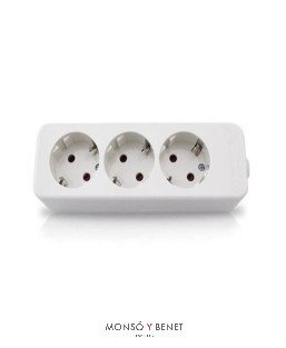 BASE 3 TOMAS SIN CABLE No. 753