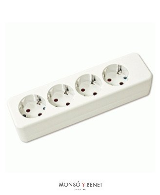 BASE 4 TOMAS SIN CABLE No. 754
