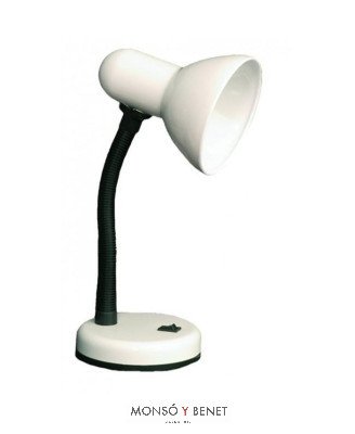 FLEXO SOBREMESA ESTUDIO E27 REF. 8289 BLANCO