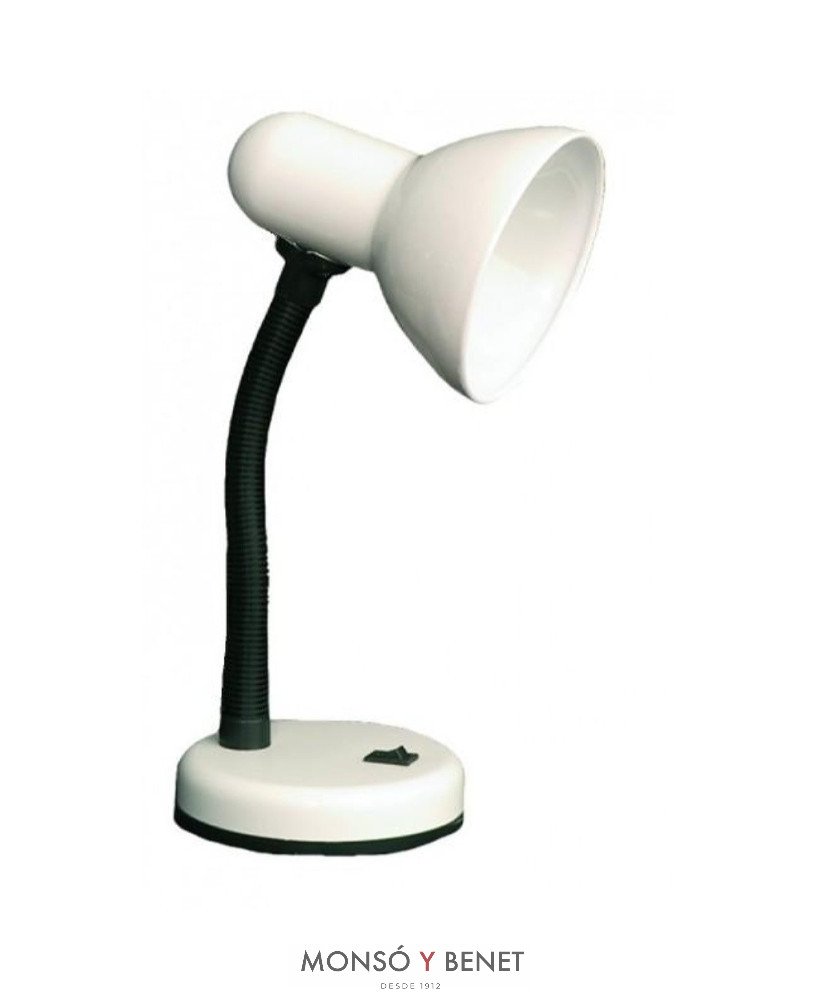FLEXO SOBREMESA ESTUDIO E27 REF. 8289 BLANCO