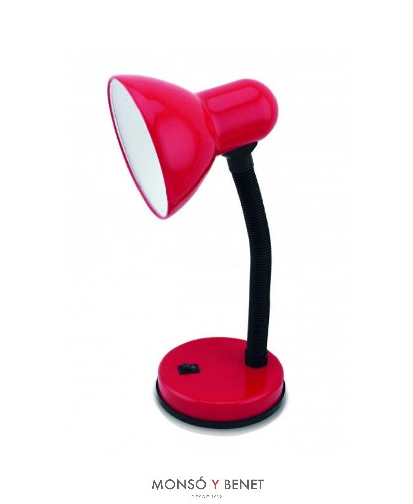 FLEXO SOBREMESA ESTUDIO E27 REF. 8289 ROJO