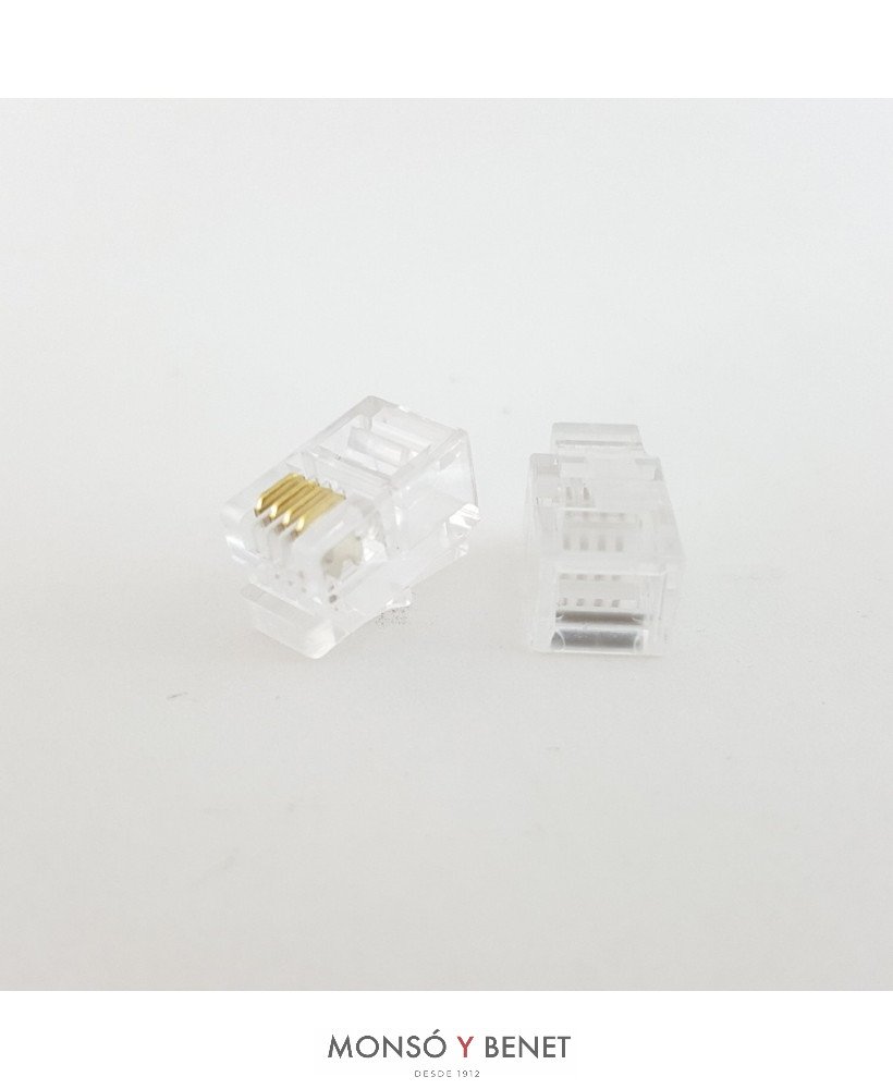PLUG TELEFONO 4P4C No. 9181
