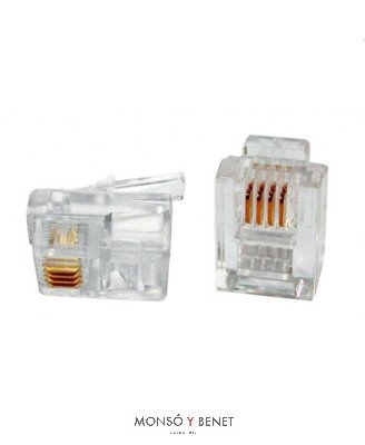 PLUG TELEFONO 6P4C No. 9182