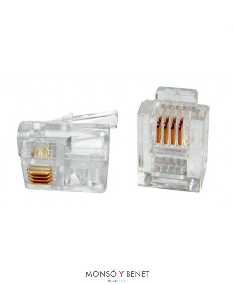 PLUG TELEFONO 6P4C No. 9182