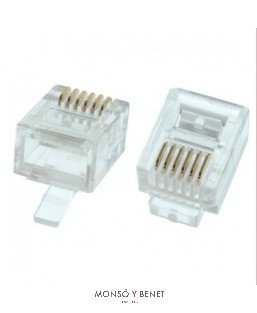 PLUG TELEFONO 6P6C No. 9183